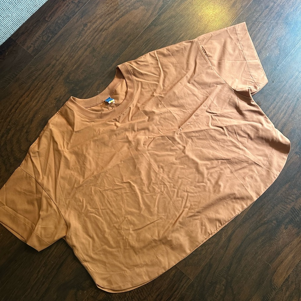 Old Navy Tan Stretchtech T-Shirt